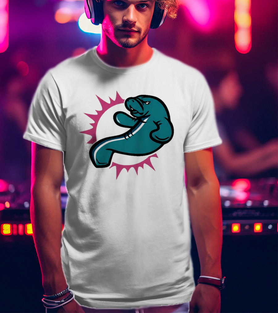 GTA VI Vice City Manatees Miami Dolphins Mashup T-Shirt
