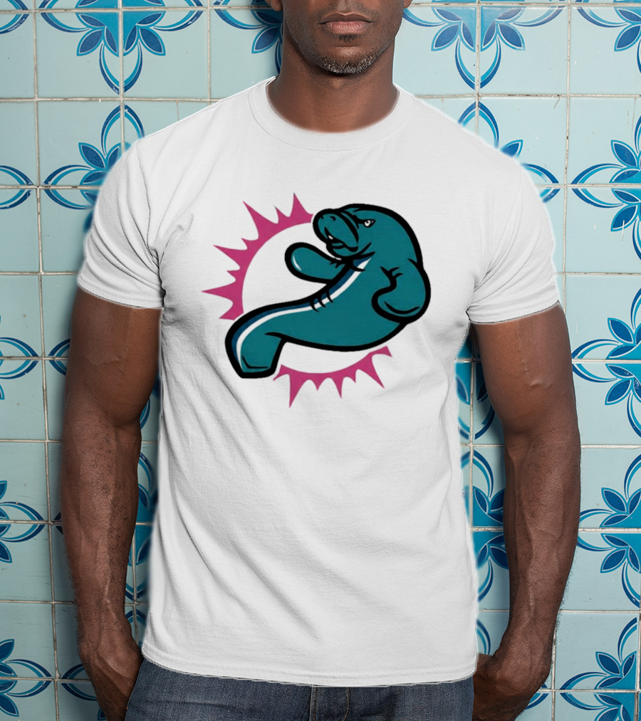 GTA VI Vice City Manatees Miami Dolphins Mashup T-Shirt