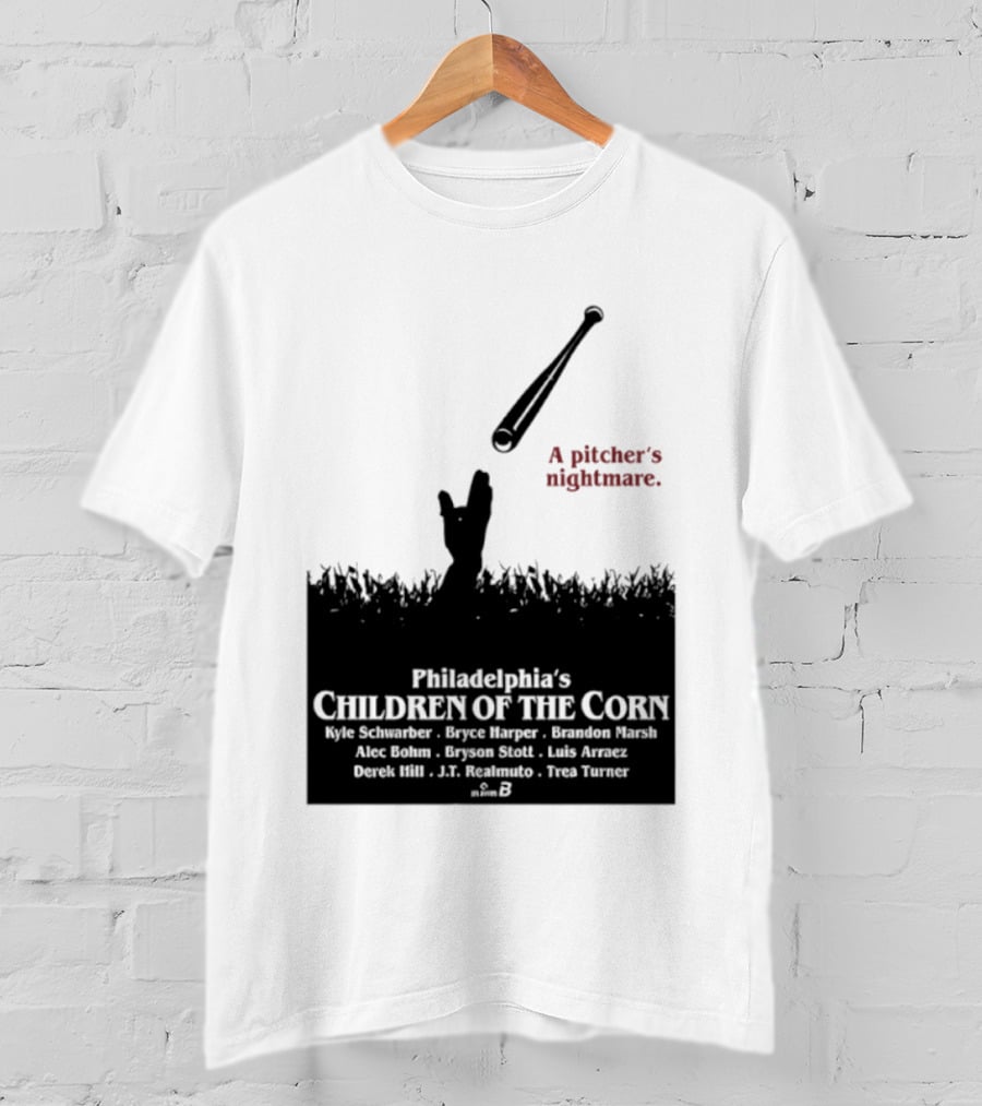Philadelphia Phillies A Pitcher's Nightmare Children Of The Corn T-Shirt
