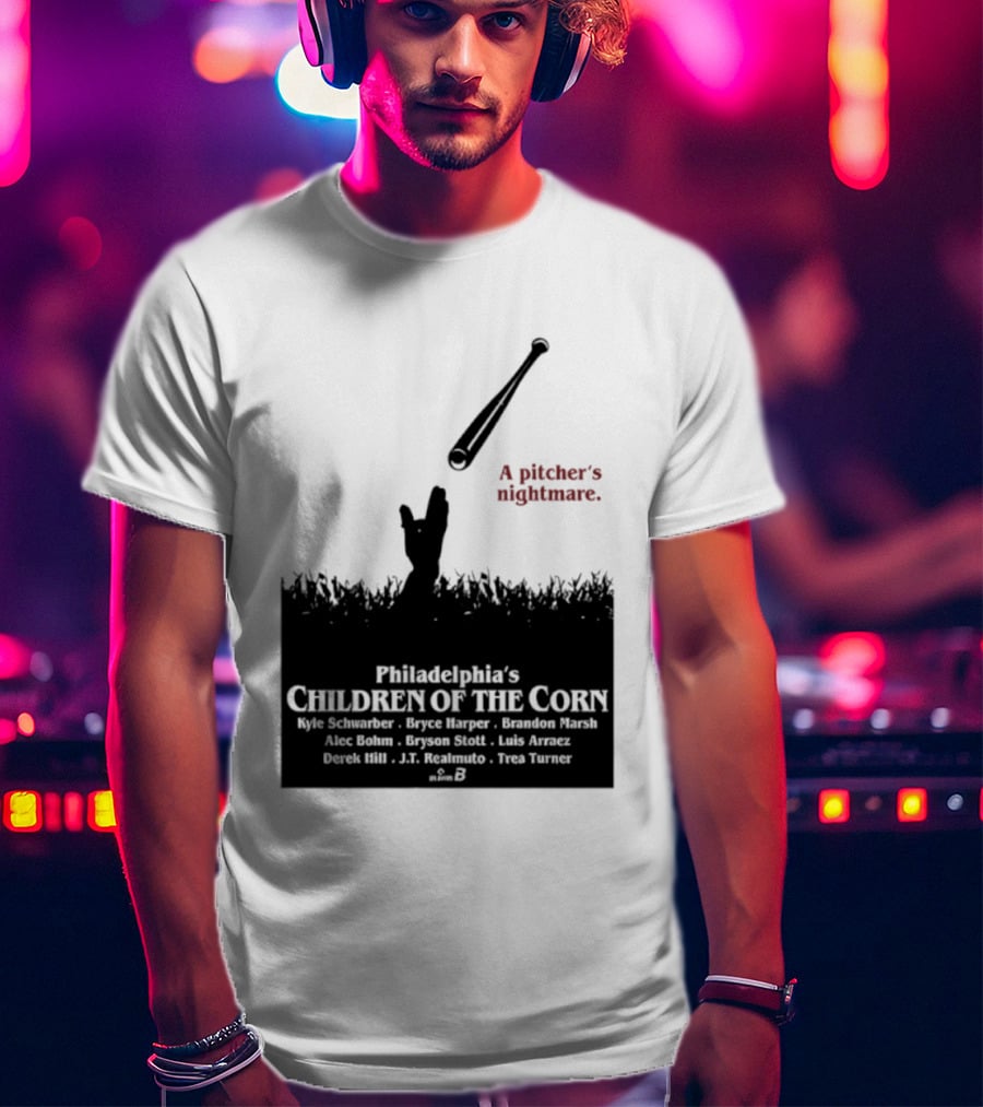 Philadelphia Phillies A Pitcher's Nightmare Children Of The Corn T-Shirt