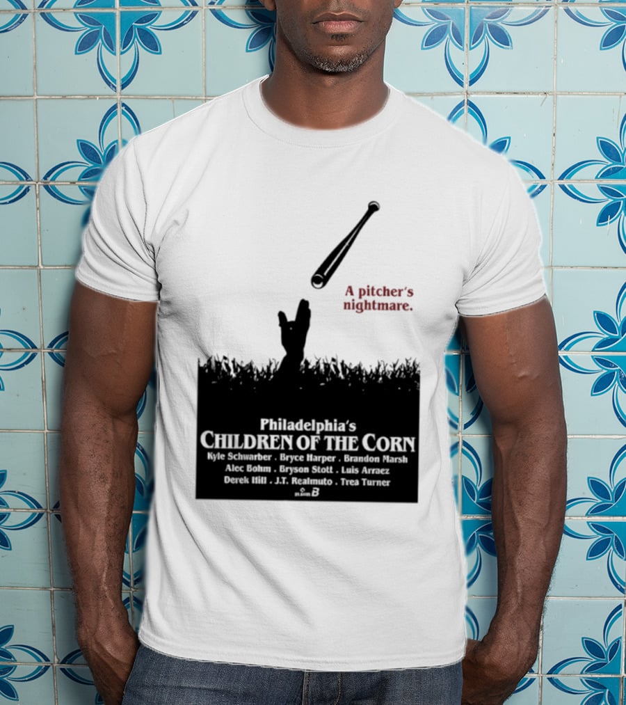 Philadelphia Phillies A Pitcher's Nightmare Children Of The Corn T-Shirt