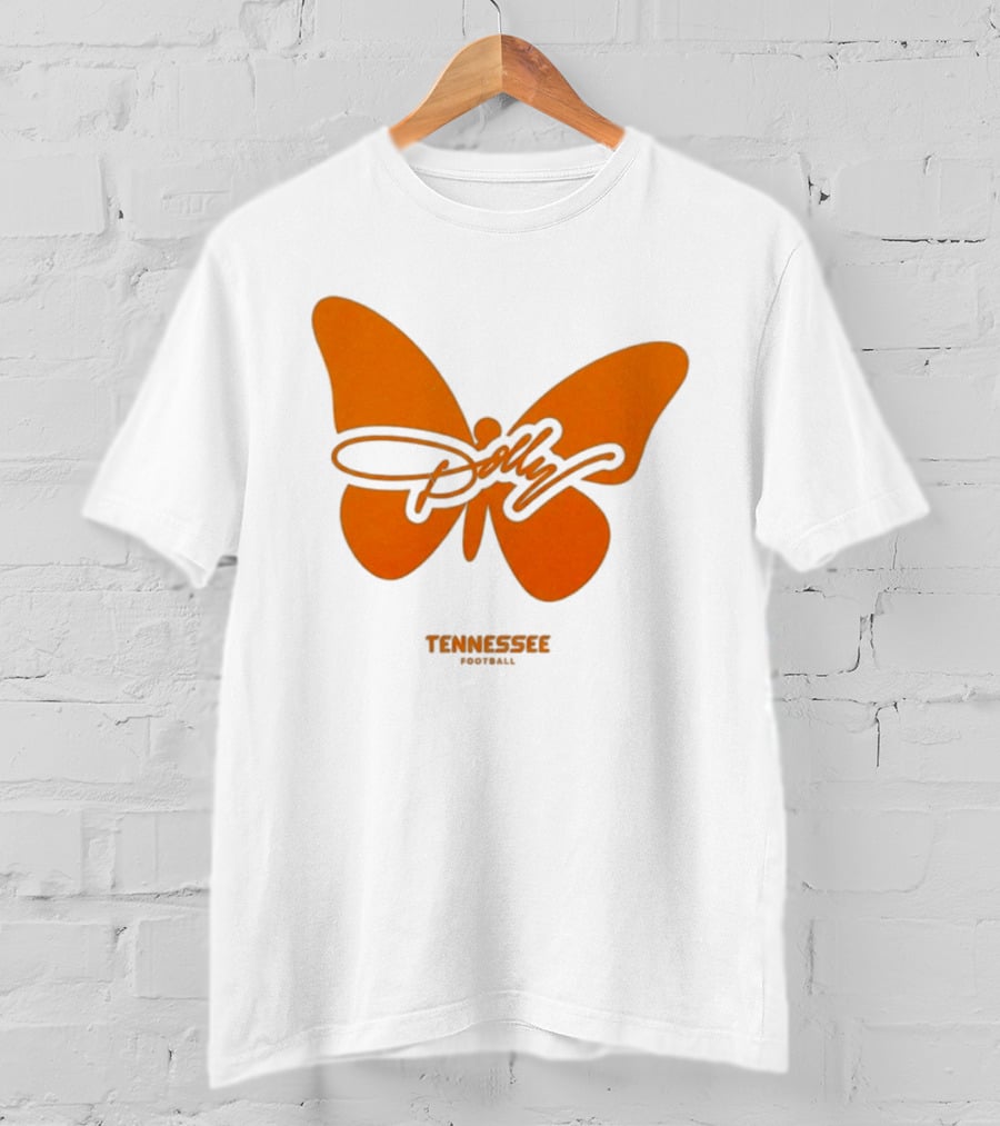 Tennessee Vols Dolly Butterfly Football T-Shirt
