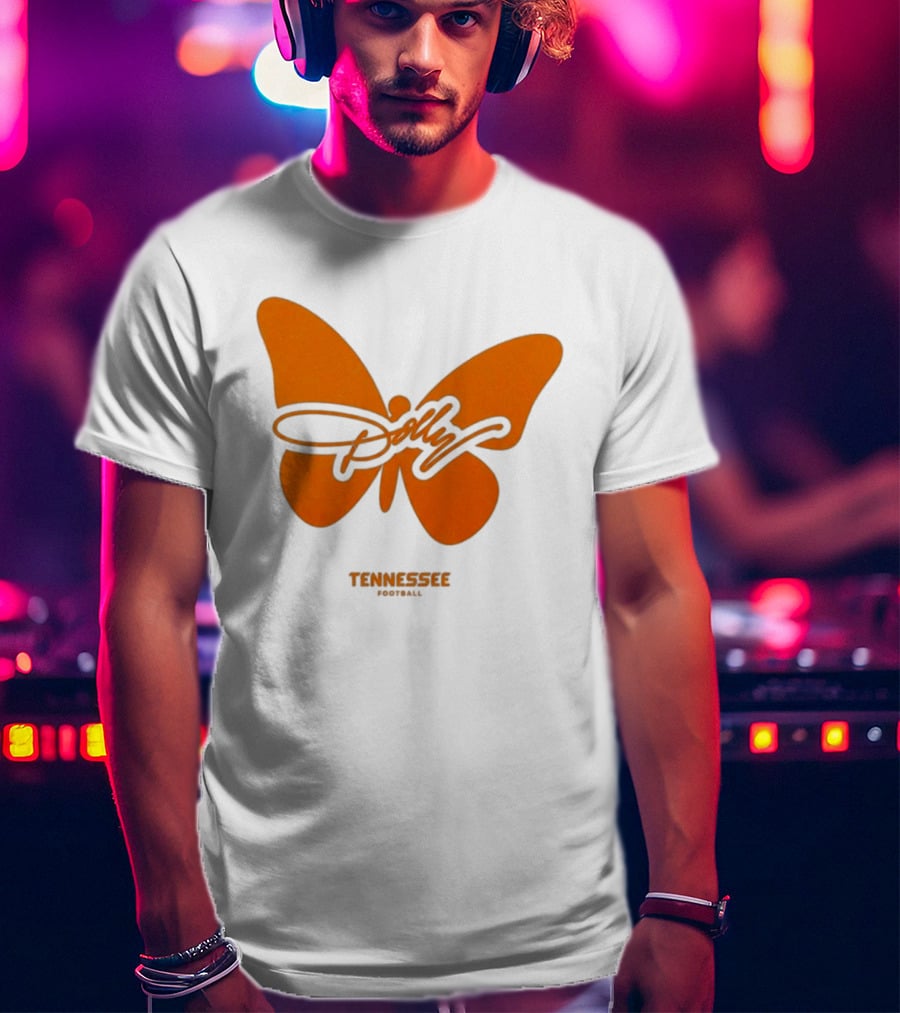 Tennessee Vols Dolly Butterfly Football T-Shirt