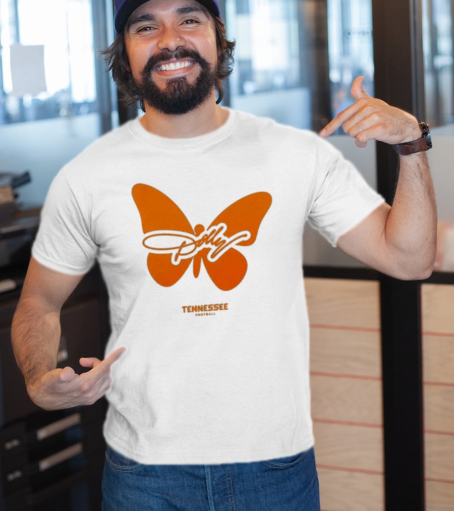 Tennessee Vols Dolly Butterfly Football T-Shirt