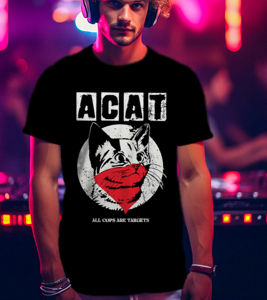 ACAT All Cops Are Targets Cat Bandana T-Shirt