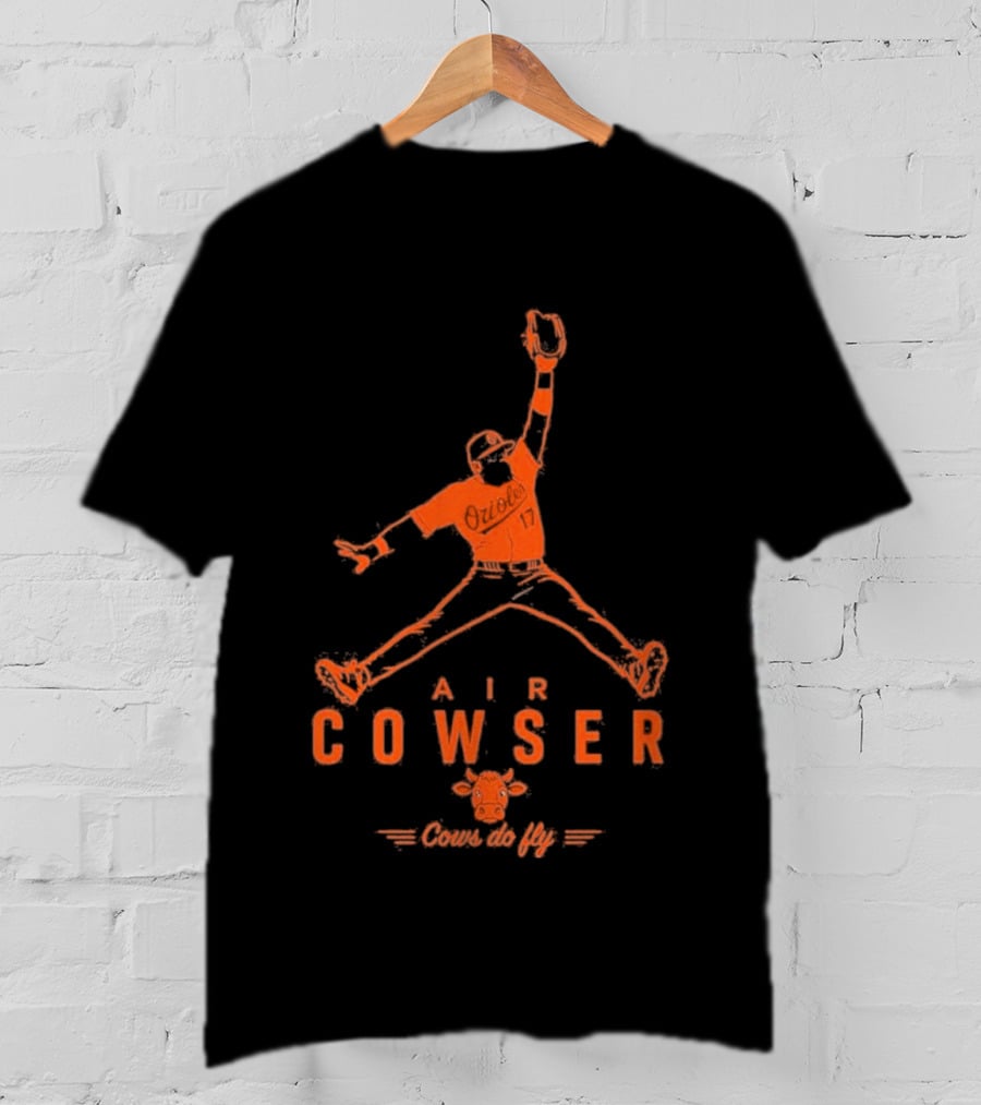 AIr Colton Cowser Jumpman Parody Cows Do Fly T-Shirt