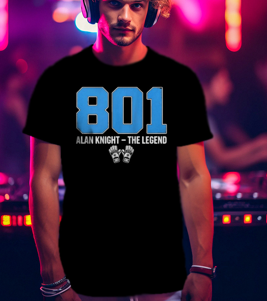 801 Alan Knight The Legend With Iconic Goalie Gloves T-Shirt