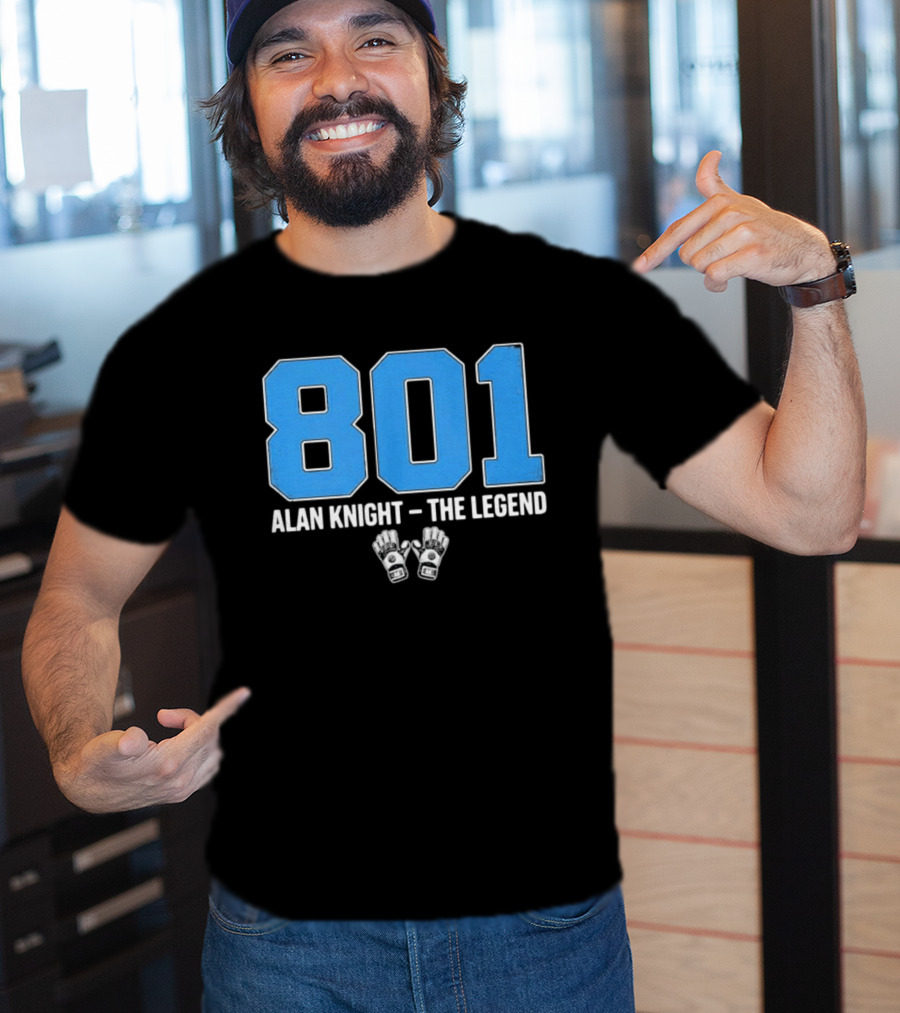 801 Alan Knight The Legend With Iconic Goalie Gloves T-Shirt