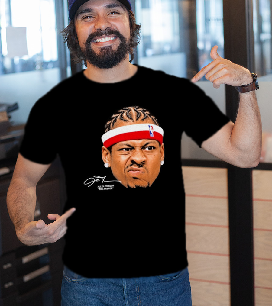 Allen Iverson The Answer NBA Headband T-Shirt