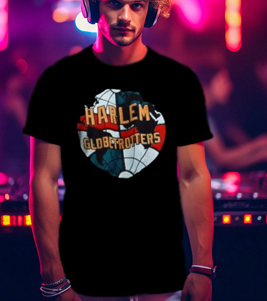 Harlem Globetrotters Basketball Globe T-Shirt