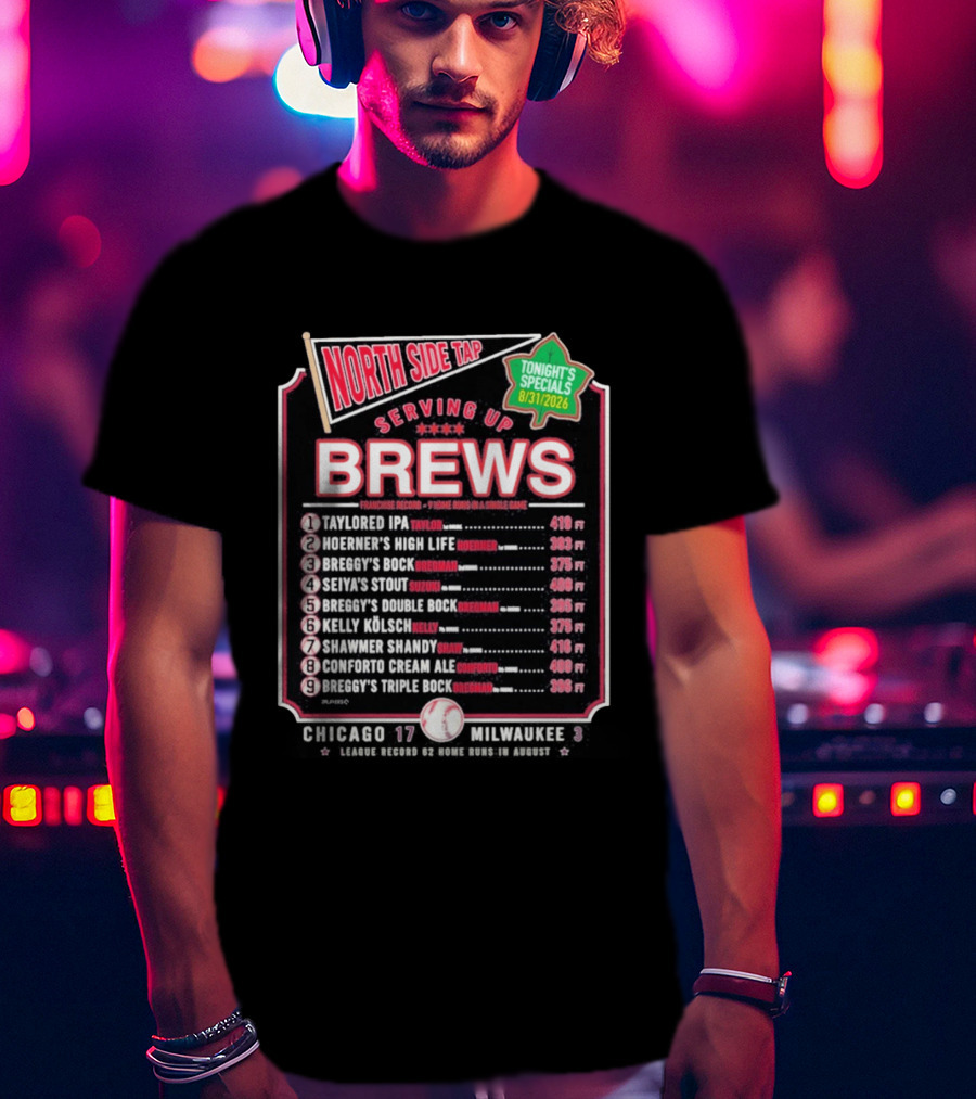 North Side Tap Serving Brews Tonight's Specials Taylored IPA Hoerner's High Life Breggy's Bock T-Shirt