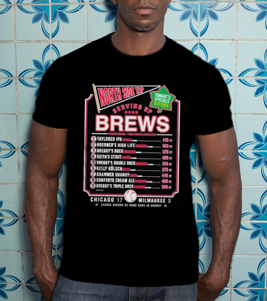 North Side Tap Serving Brews Tonight's Specials Taylored IPA Hoerner's High Life Breggy's Bock T-Shirt