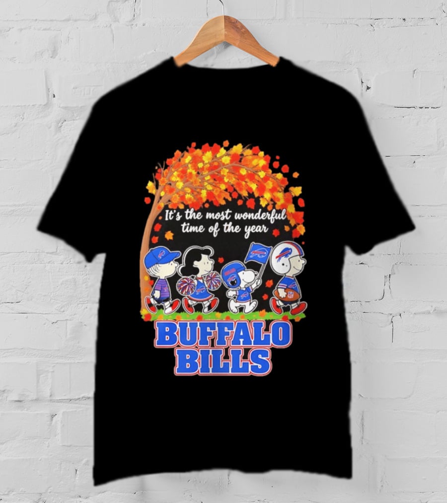 Peanuts Buffalo Bills Most Wonderful Time Of The Year T-Shirt