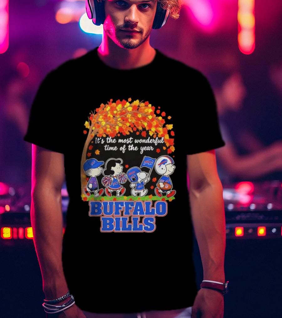 Peanuts Buffalo Bills Most Wonderful Time Of The Year T-Shirt