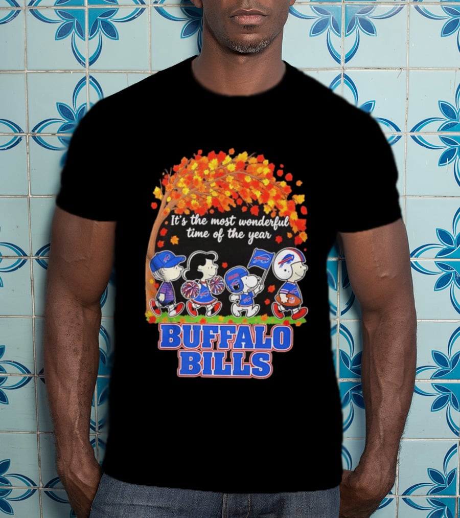 Peanuts Buffalo Bills Most Wonderful Time Of The Year T-Shirt