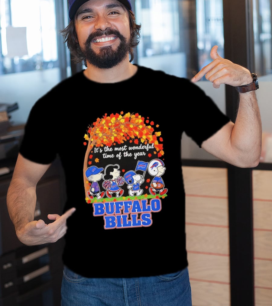 Peanuts Buffalo Bills Most Wonderful Time Of The Year T-Shirt