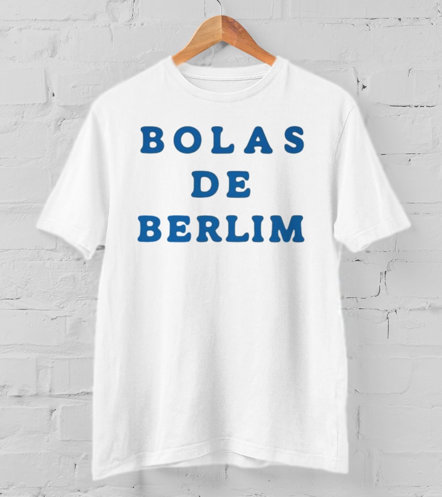Bolas De Berlim Blue Lettering T-Shirt