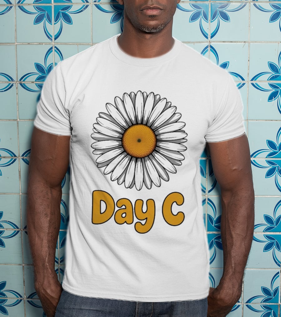 Day C Daisy Flower Vibrant Yellow Petals T-Shirt