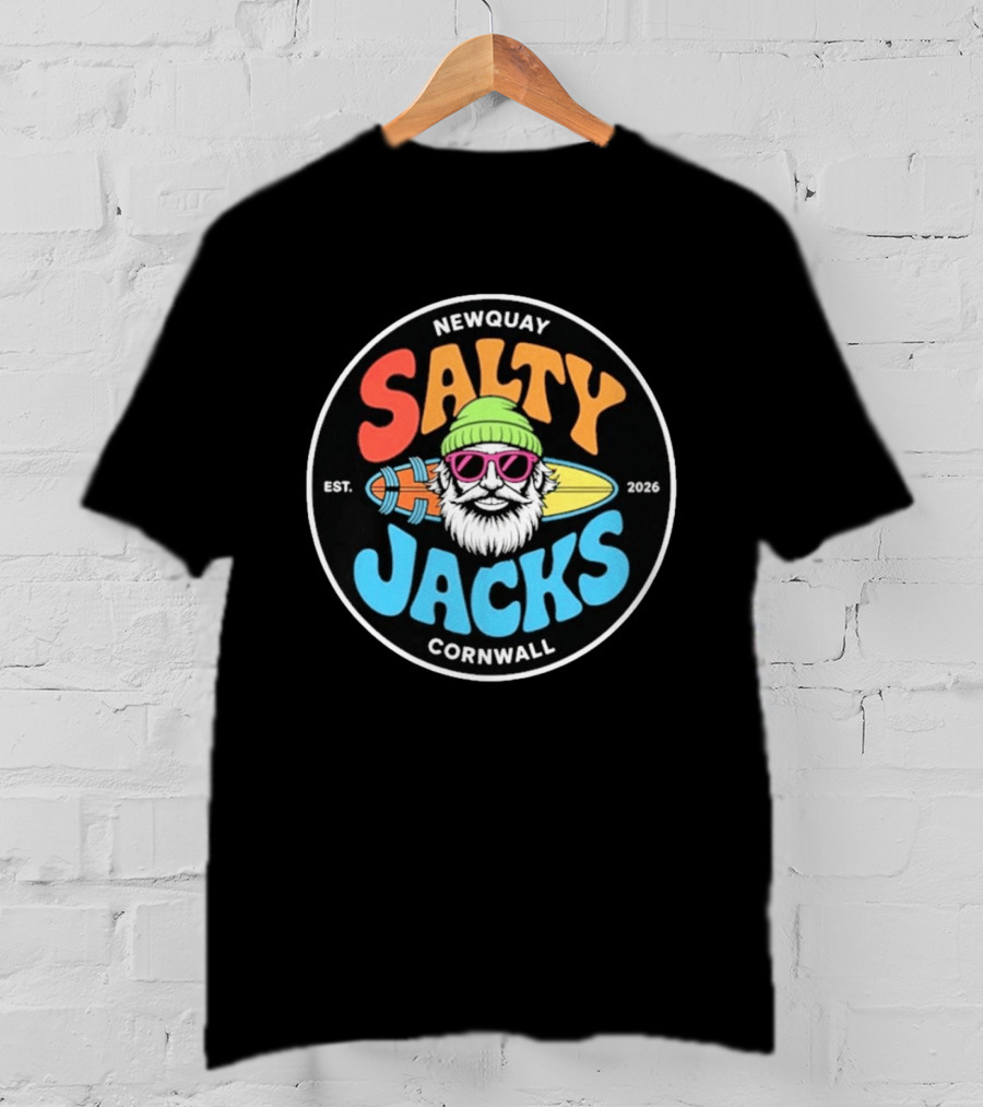 Newquay Salty Jacks Surf Shack Cornwall Est. 2026 T-Shirt
