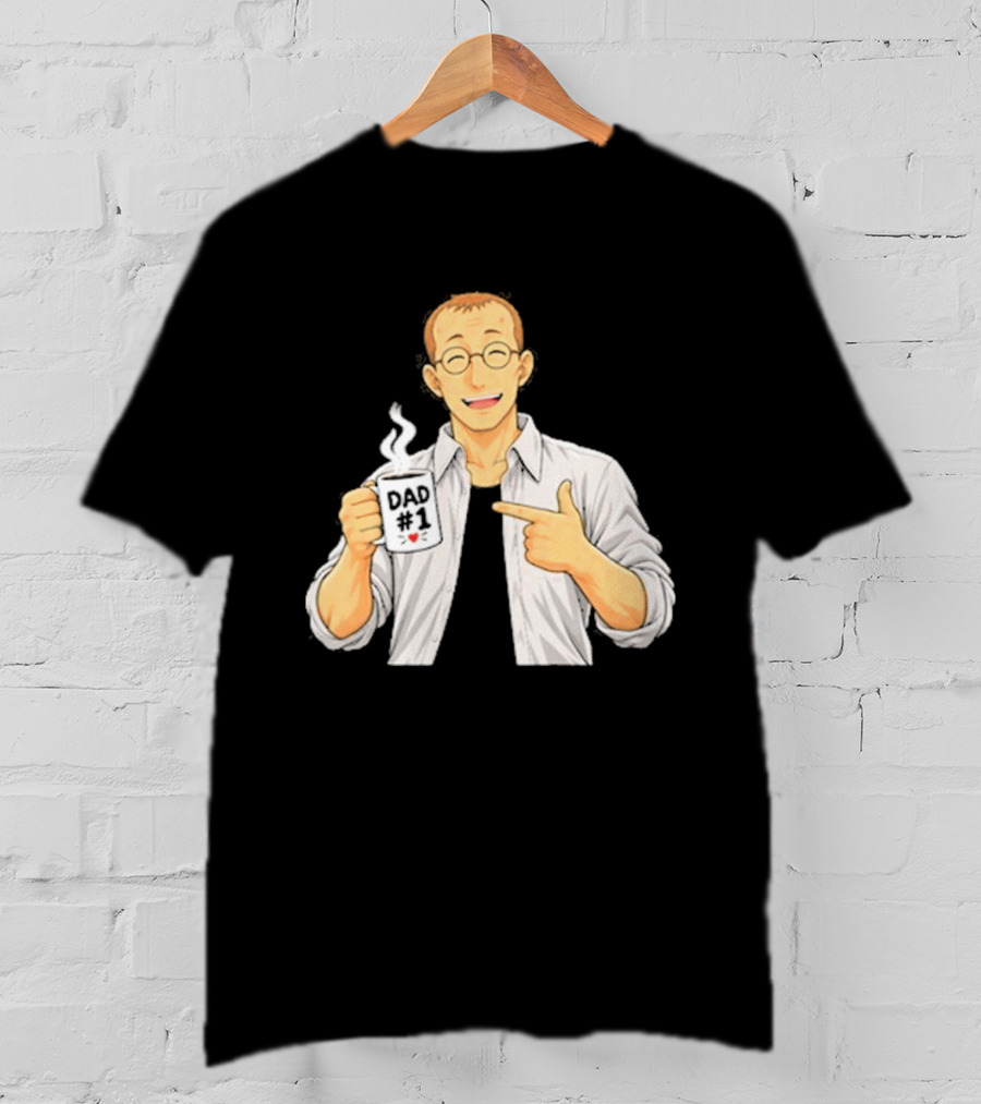 Shou Tucker Dad #1 Anime Character Holding A Cup T-Shirt