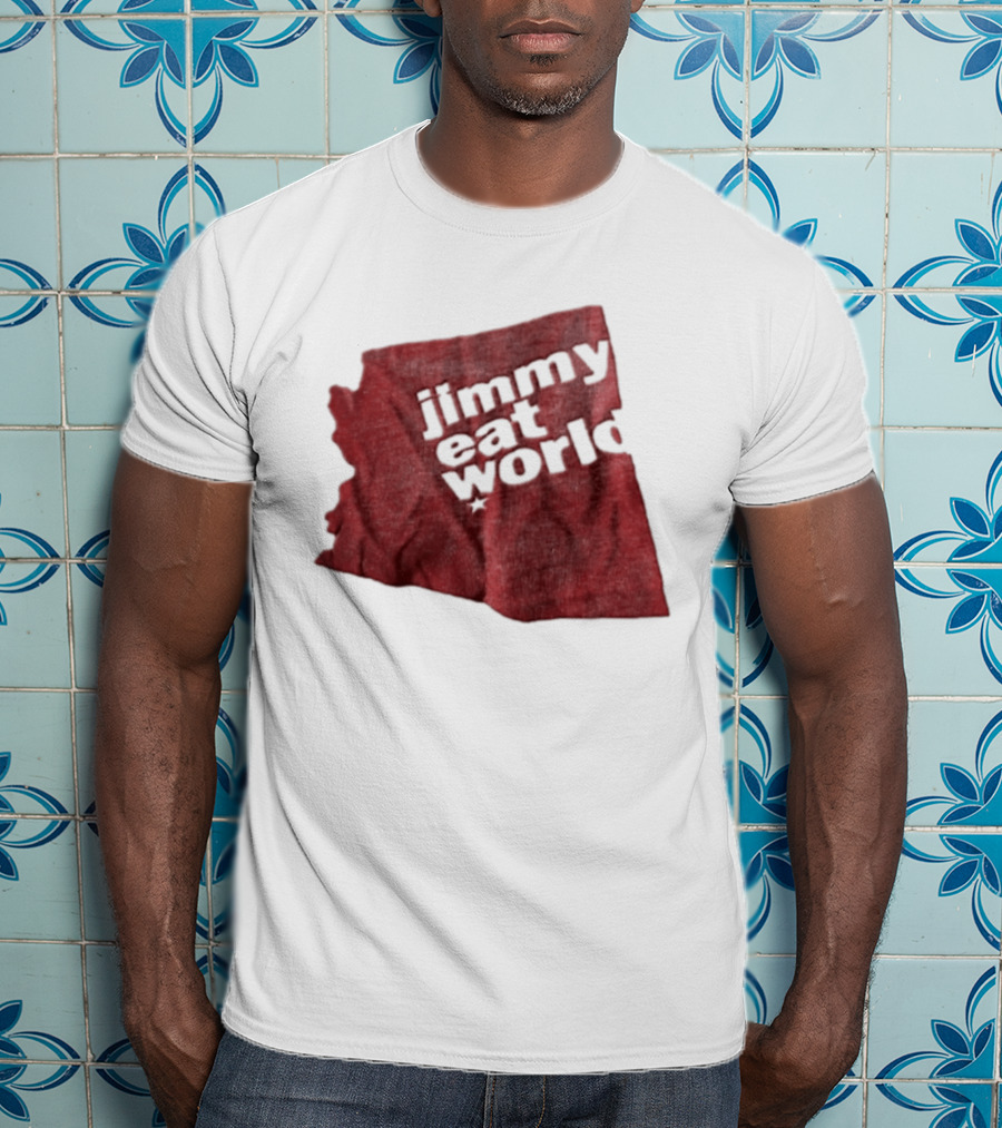 Jimmy Eat World State Of Arizona Tour Red Shape T-Shirt