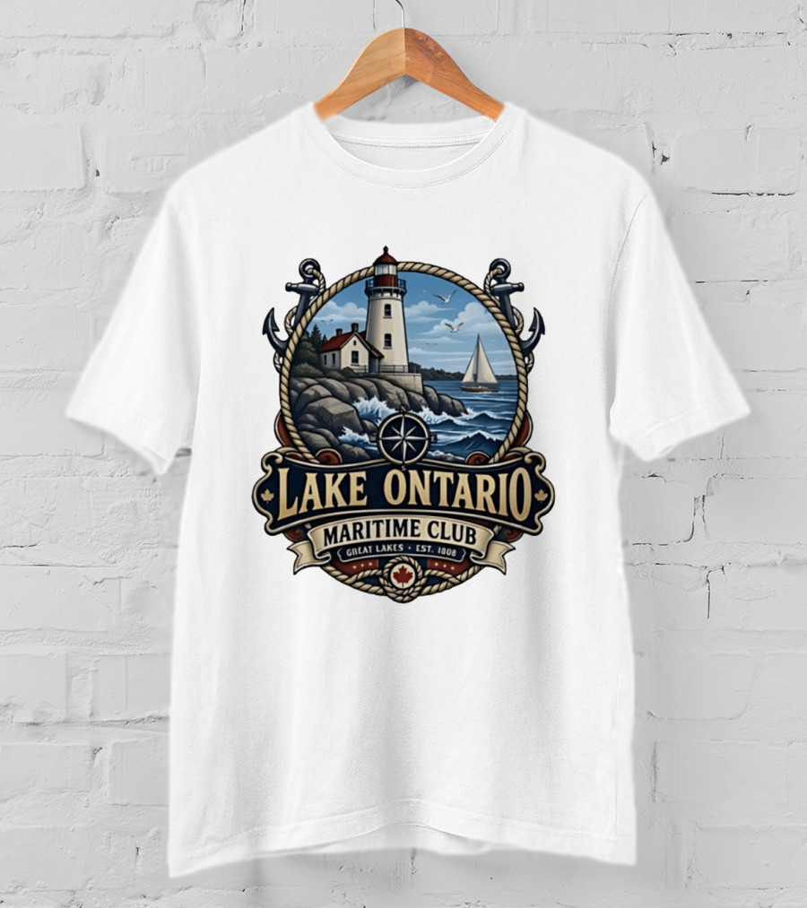 Lake Ontario Maritime Club Great Lakes Nautical Heritage Est. 1908 T-Shirt