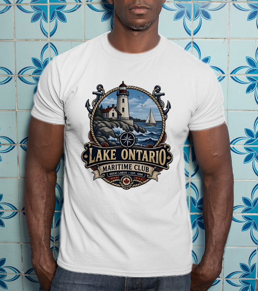Lake Ontario Maritime Club Great Lakes Nautical Heritage Est. 1908 T-Shirt