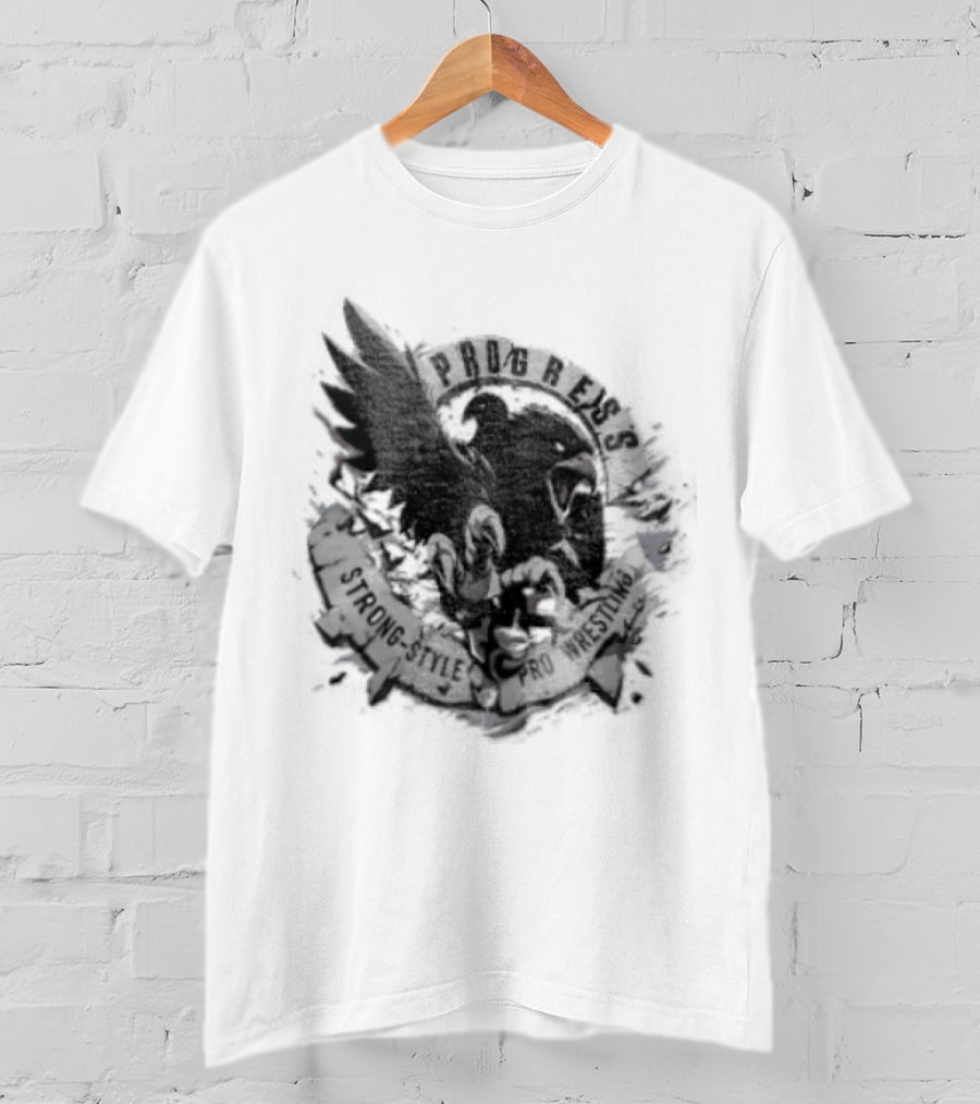 Progress Wrestling Eagle Strong Style Pro Wrestler T-Shirt