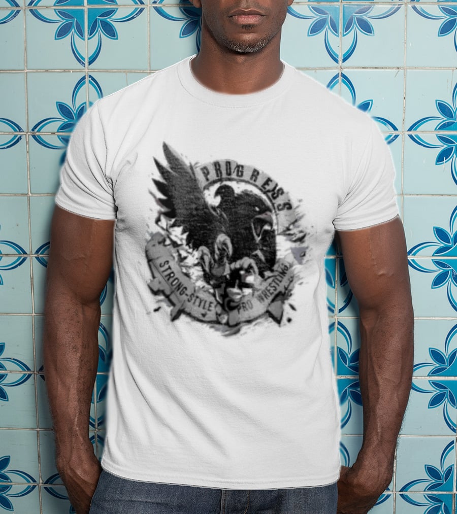 Progress Wrestling Eagle Strong Style Pro Wrestler T-Shirt