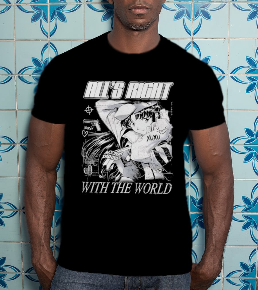 All's Right With The World Misato Katsuragi 90s Anime T-Shirt