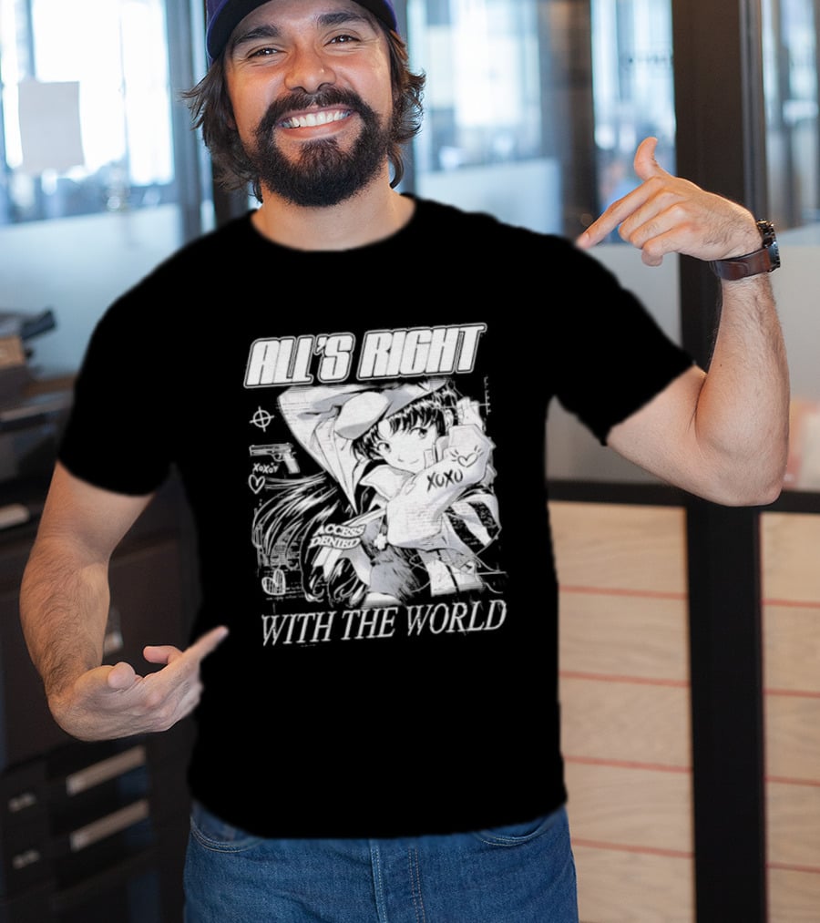 All's Right With The World Misato Katsuragi 90s Anime T-Shirt