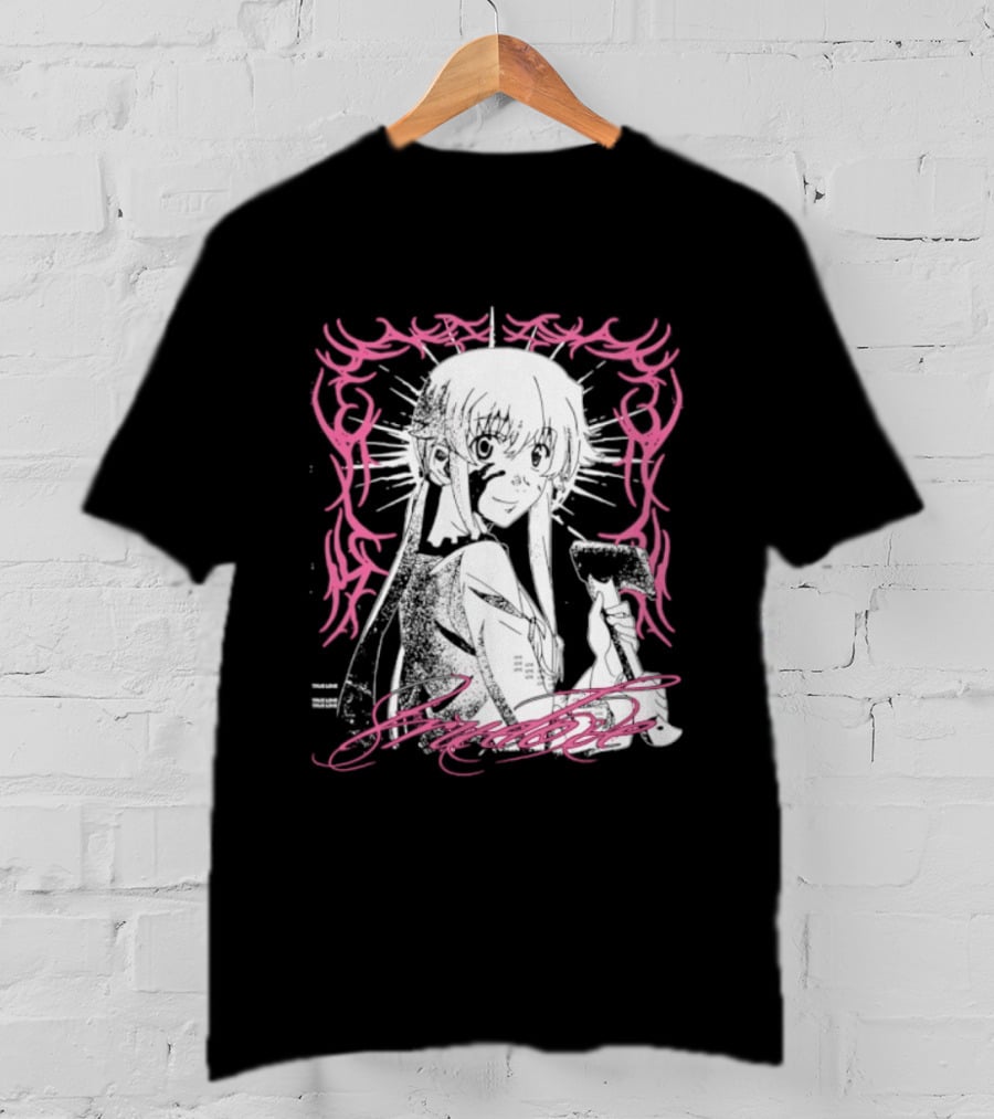 Awesome Yuno Gasai True Love Future Diary Anime Romantic Fan Favorite T-Shirt