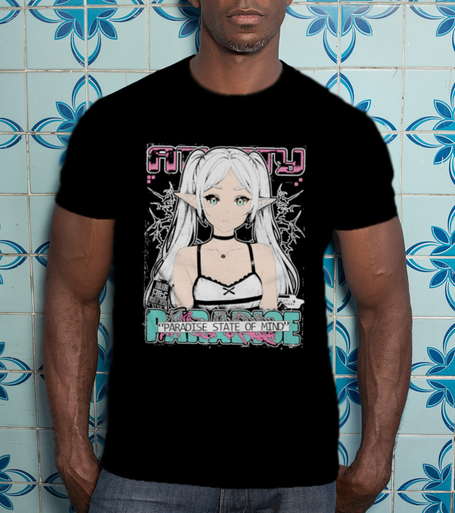 Best Frieren Paradise State Of Mind Anime Aesthetic Elf Girl T-Shirt
