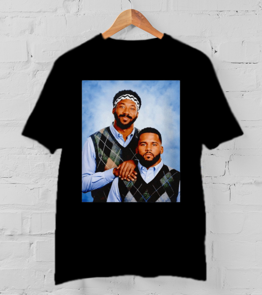 Myles Garrett Aaron Donald Los Angeles Rams Step Brothers T-Shirt