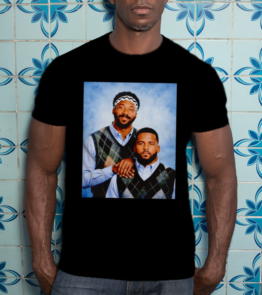 Myles Garrett Aaron Donald Los Angeles Rams Step Brothers T-Shirt