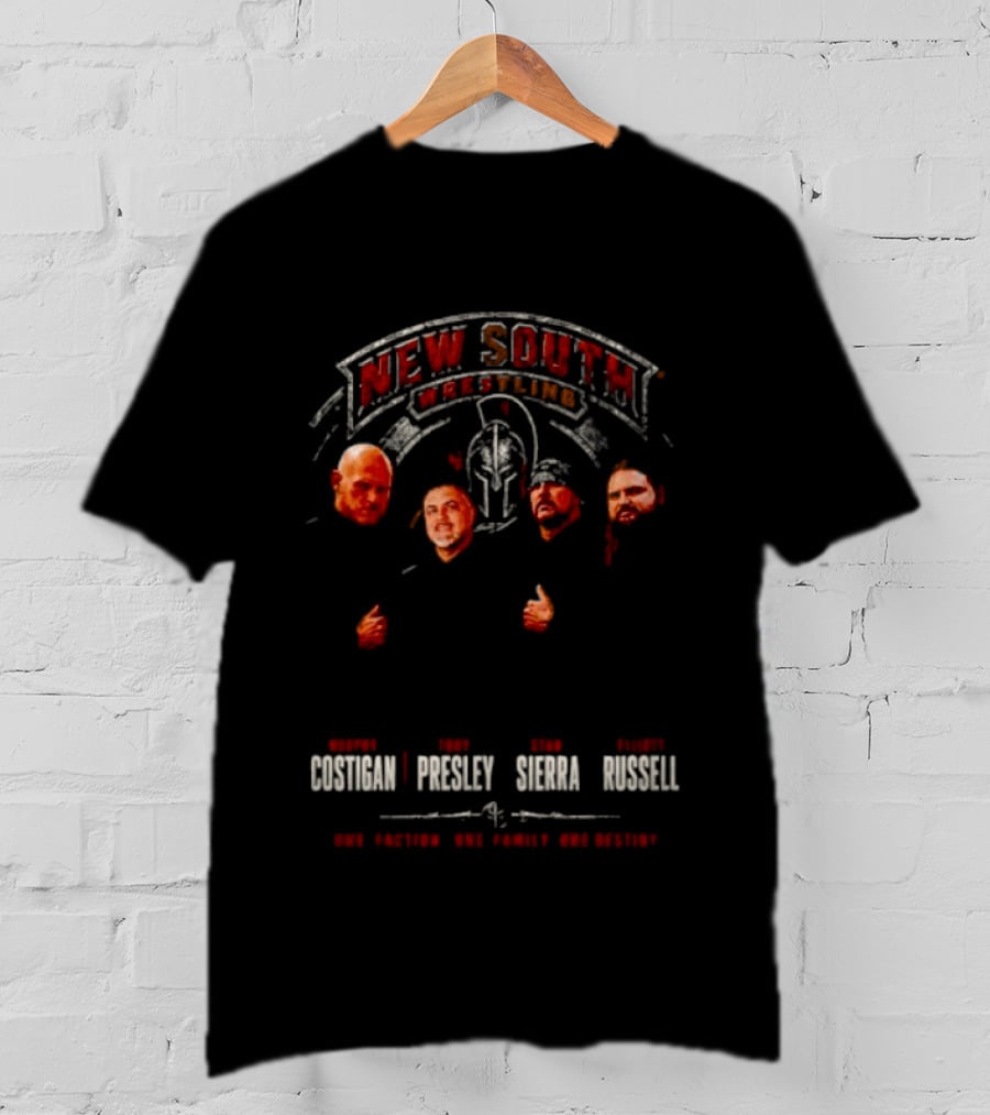 New South Wrestling Murphy Costigan Tony Presley Stan Sierra Elliott Russell T-Shirt