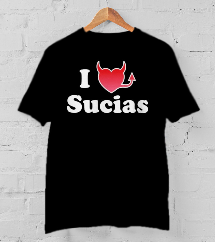 I Love Sucias Heart Devil Tail T-Shirt