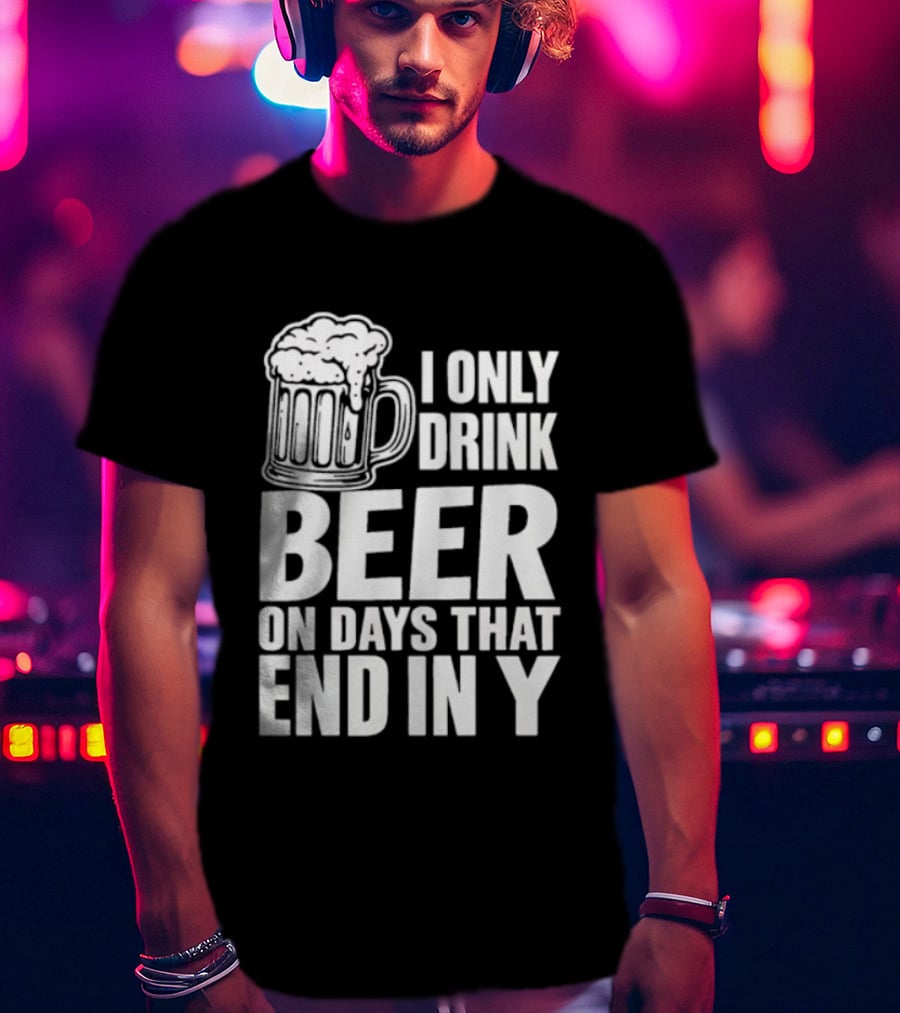 I Only Drink Beer On Days That End In Y T-Shirt