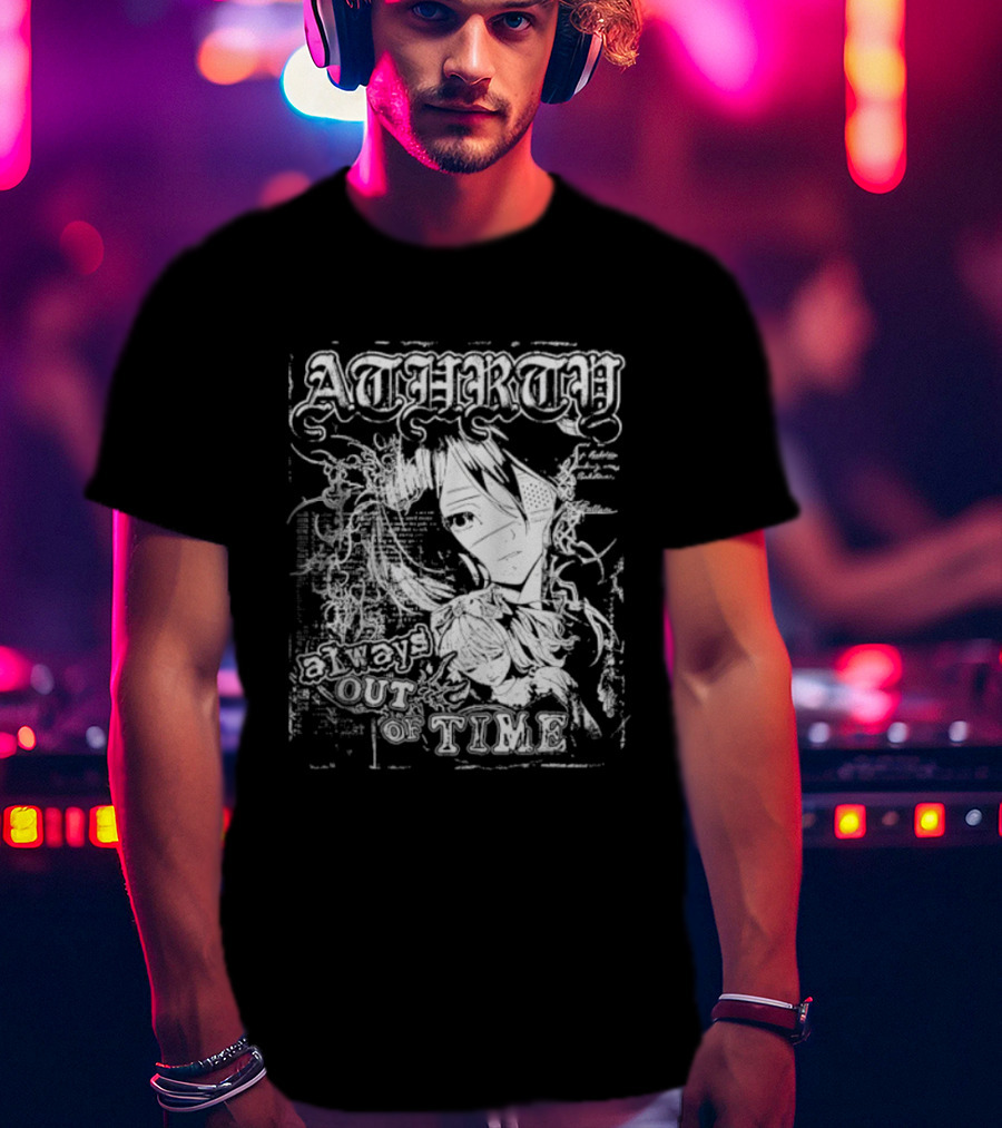 Atharty Always Out Of Time Anime Girl T-Shirt