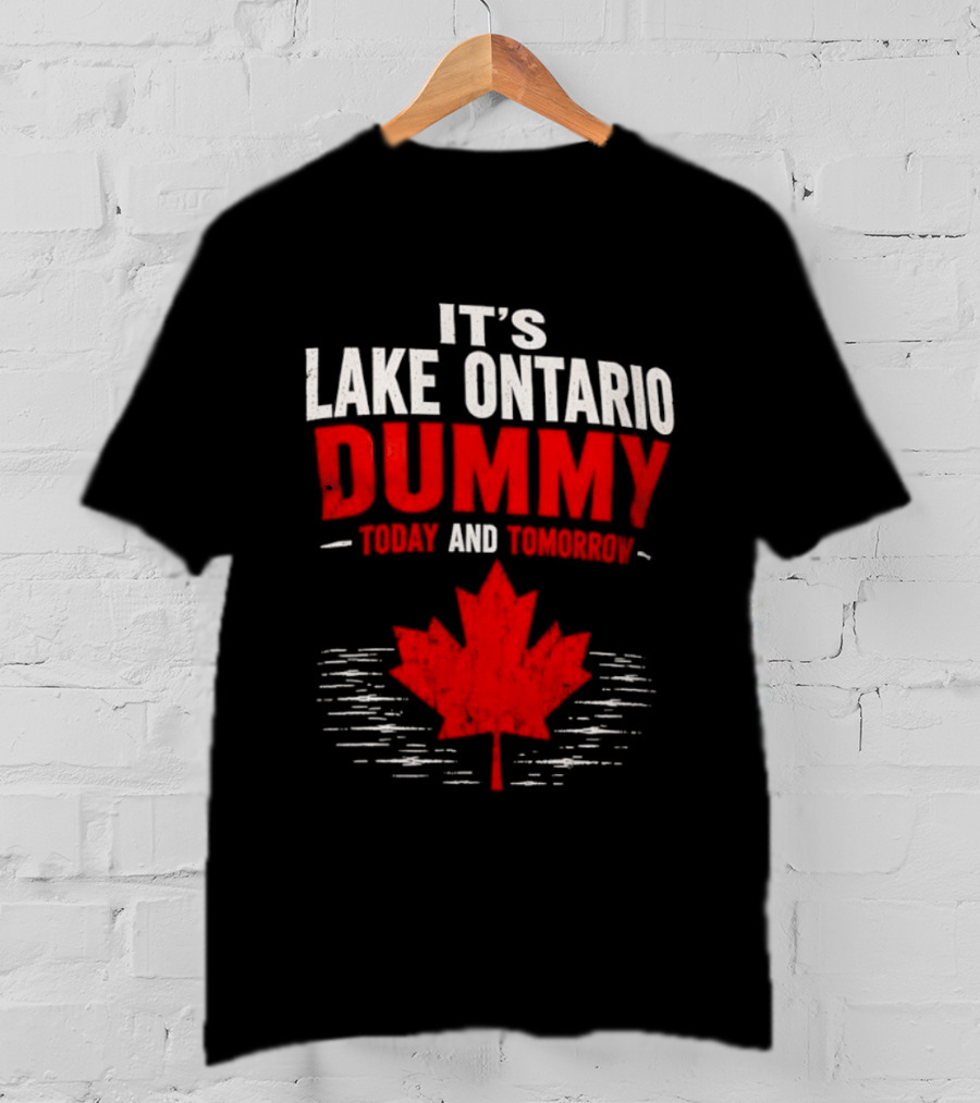 Lake Ontario Dummy Today Tomorrow Canada Maple Leaf T-Shirt