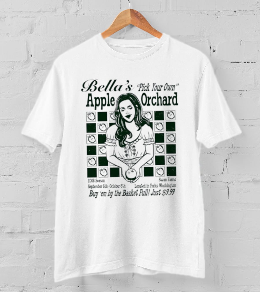 Bella's Pick Your Own Apple Orchard Swan Farms Forks Washington Twilight T-Shirt