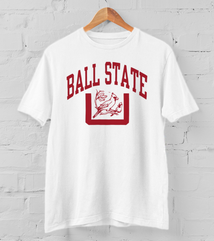 Ball State Cardinal U Vintage Red Arch T-Shirt