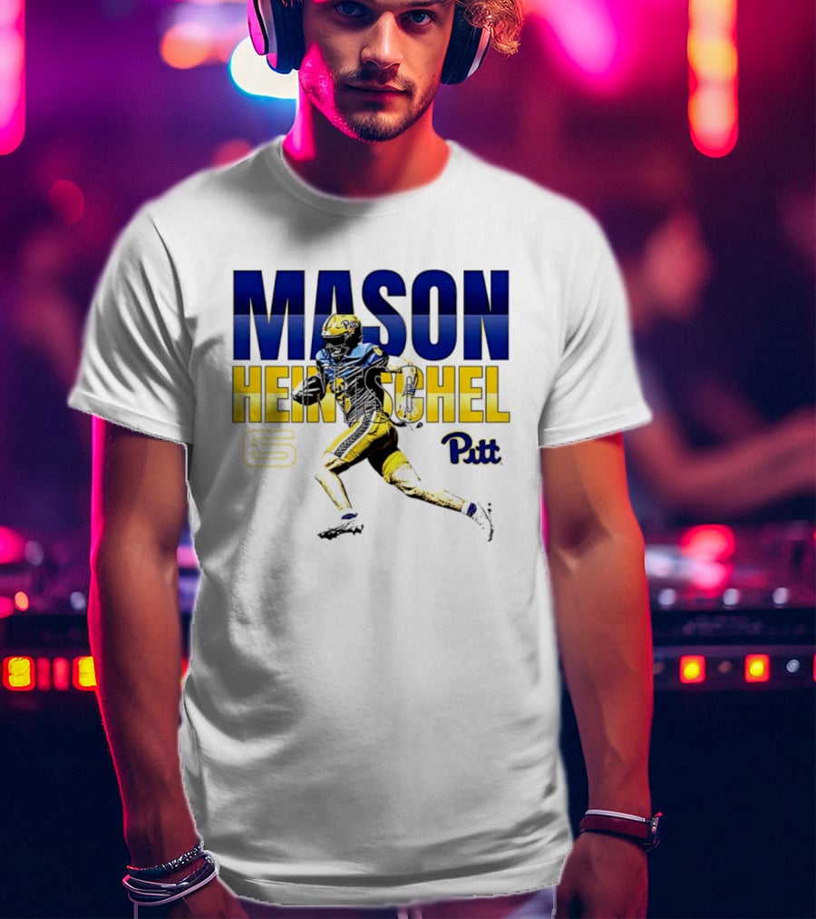 Mason Heintschel Pitt Panthers Football Number 6 T-Shirt