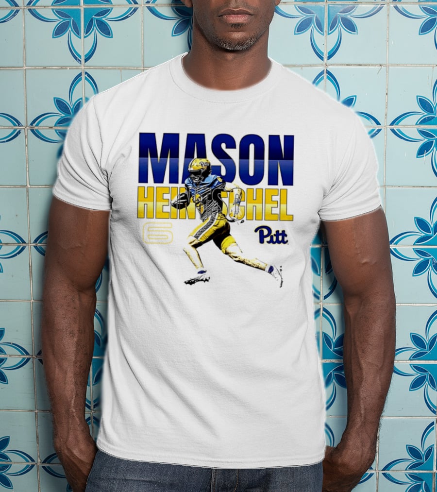 Mason Heintschel Pitt Panthers Football Number 6 T-Shirt