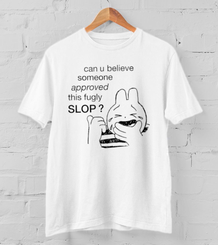 Can U Believe Someone Approved This Fugly Slop Cartoon T-Shirt