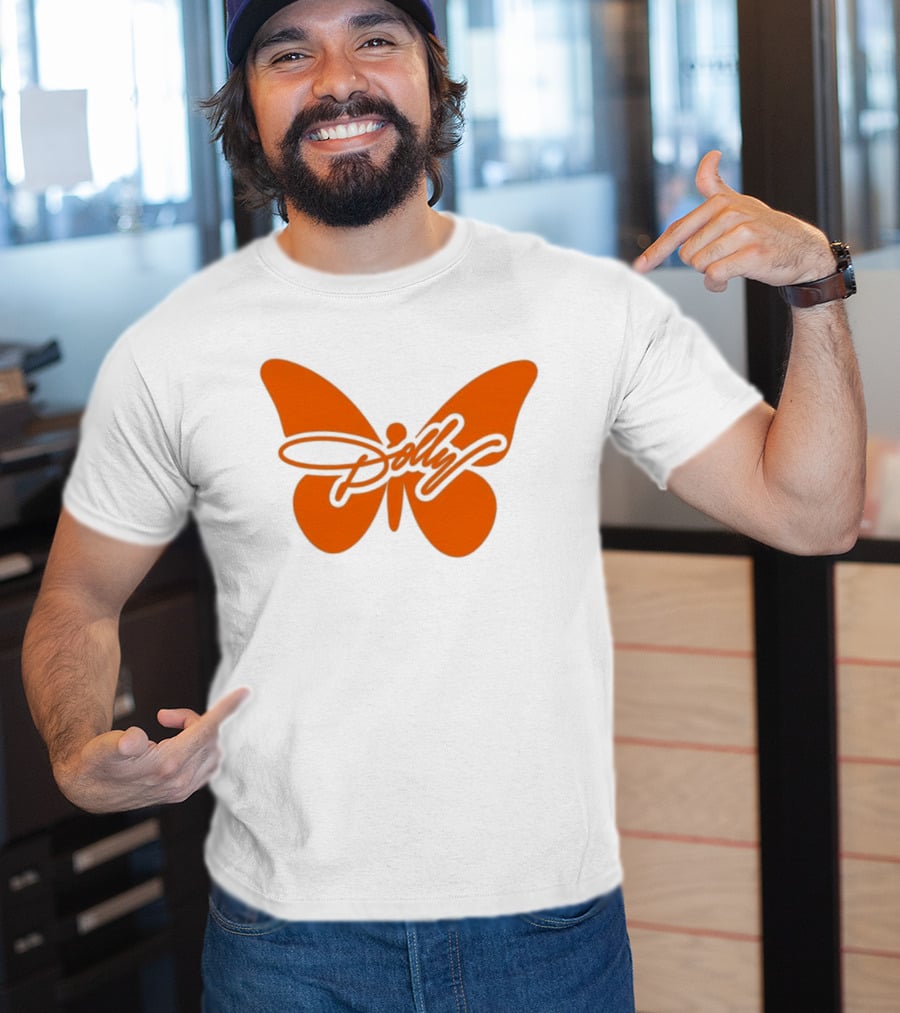 Dolly Parton Butterfly Orange Country Legend T-Shirt