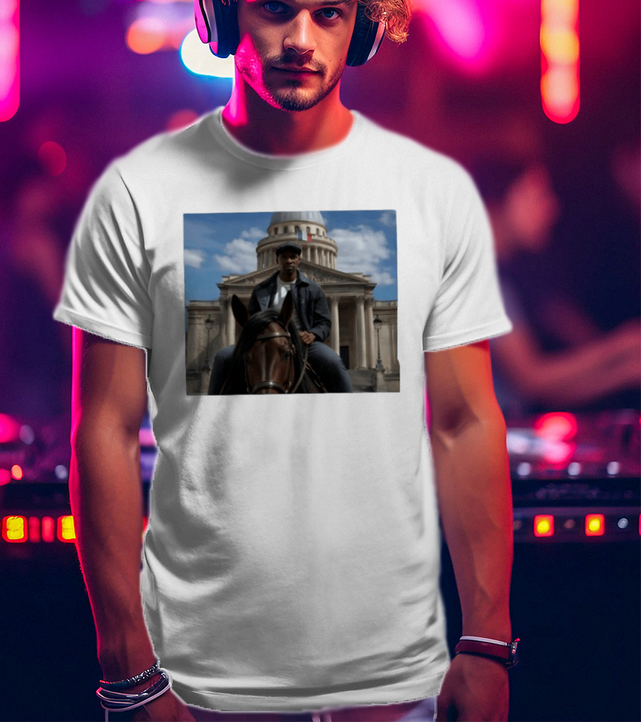 Dolly Parton Lupin Part 4 Assane Diop Horse Riding Pantheon Paris Netflix Series T-Shirt