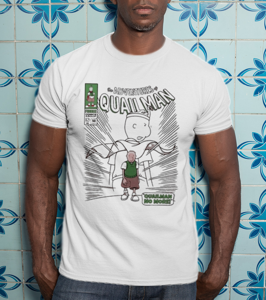 The Adventures Quailman No More Comic Style Retro Hero T-Shirt