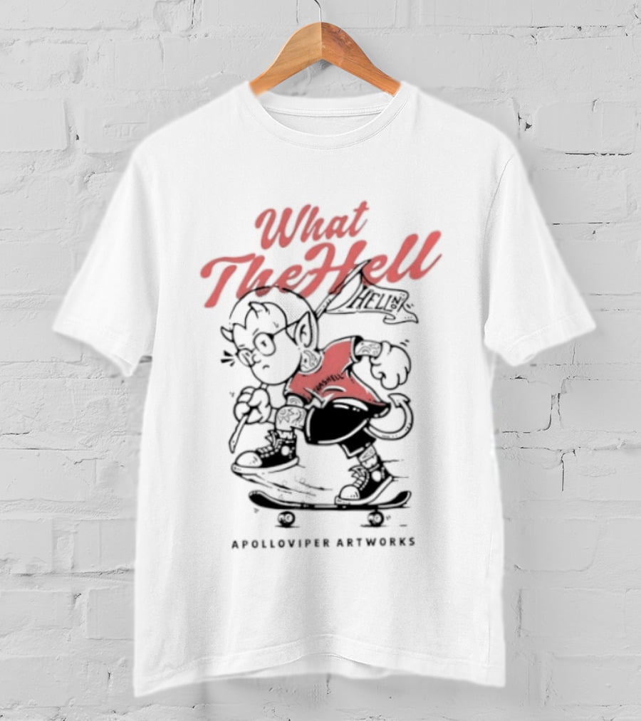 What The Hell Apolloviper Artworks Retro Cartoon T-Shirt
