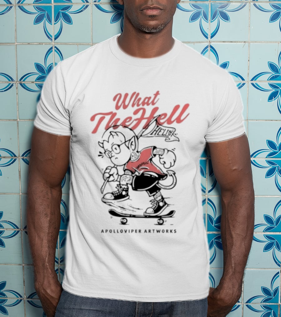What The Hell Apolloviper Artworks Retro Cartoon T-Shirt